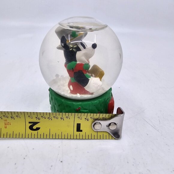 Disney Mickey Mouse Caroler Mini Snow Globe Glitter 2005 JCPenny Exclusive 2.5" - Picture 10 of 10